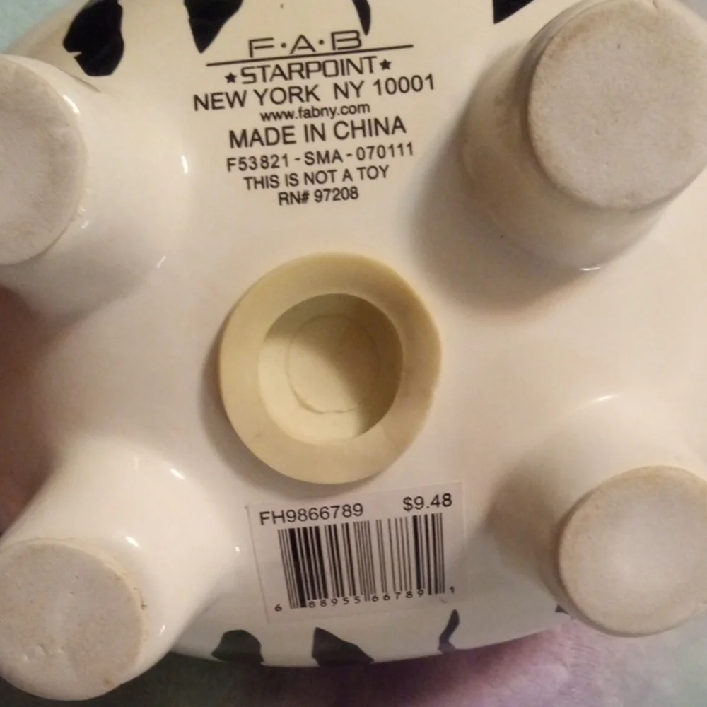 Black and White Piggy Bank